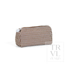 QUILTED POCHETTE BAG - GINGHAM COCO - Cosmetic & Toiletry Bags