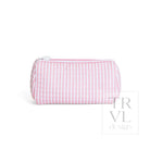 QUILTED POCHETTE BAG - PIMLICO STRIPE DUSTY ROSE - Cosmetic & Toiletry Bags
