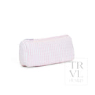 QUILTED POCHETTE BAG - PIMLICO STRIPE PINK - Cosmetic & Toiletry Bags