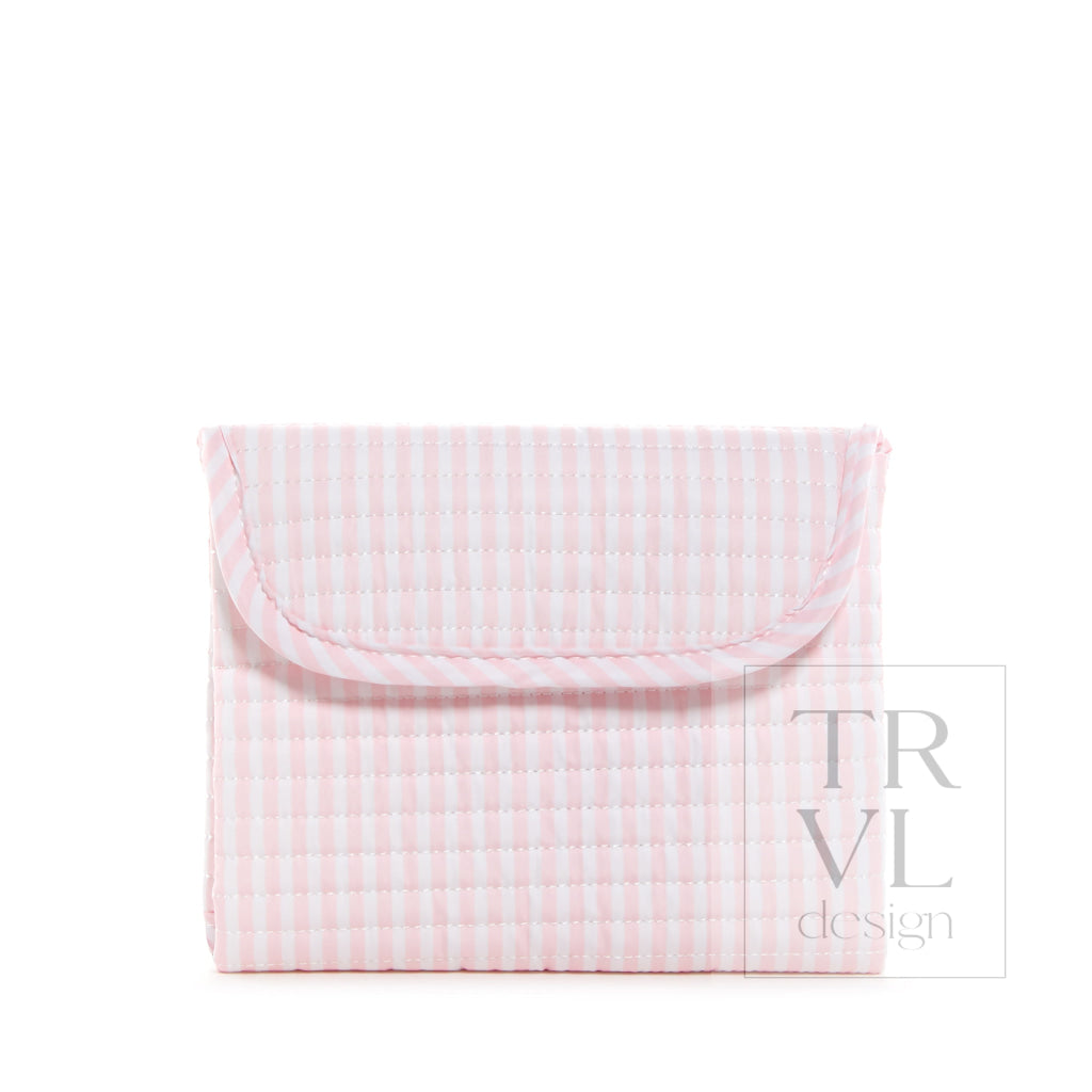 Quilted Stroller Bag Bundle in Pimlico Stripe Pink + Changer Mat + Everyday (3 Piece) - Baby Gift Sets