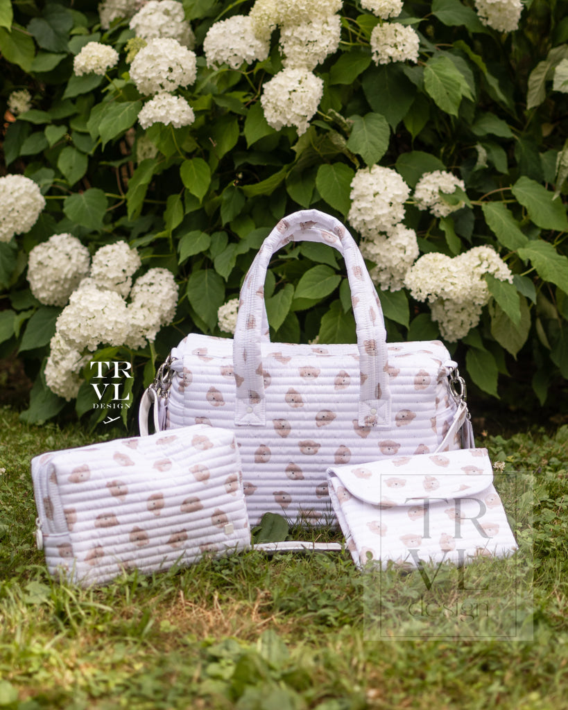 Quilted Stoller Bundle In Teddy Bear + Changer Mat Everyday (3 Piece)