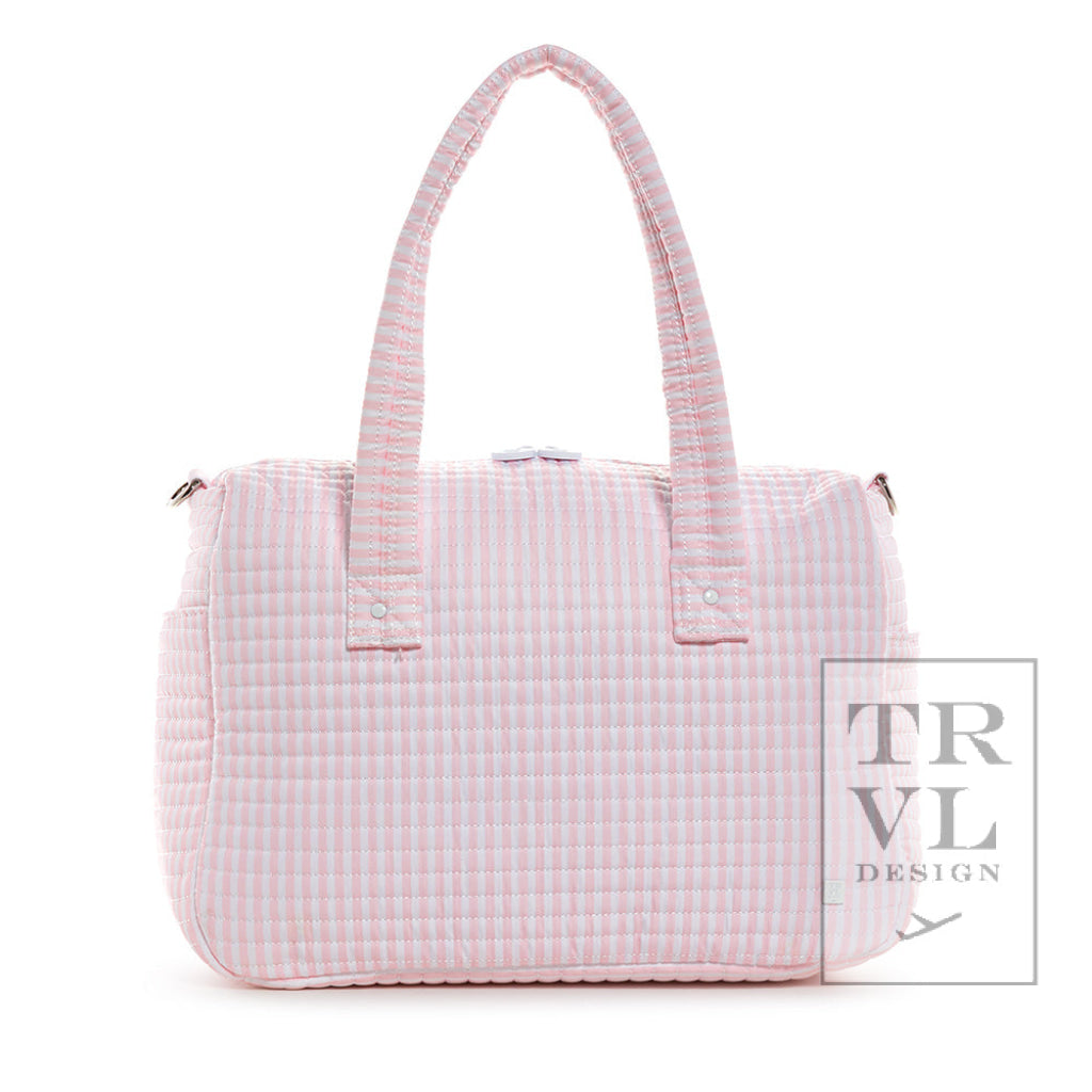 Quilted Stroller Bag - Pimlico Stripe Pink *New!