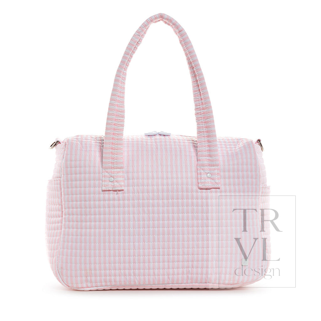 Quilted Stroller Bag - Pimlico Stripe Pink *New!
