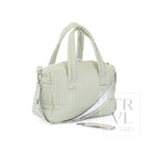 QUILTED STROLLER BAG - PIMLICO STRIPE SAGE - Stroller Travel Bags