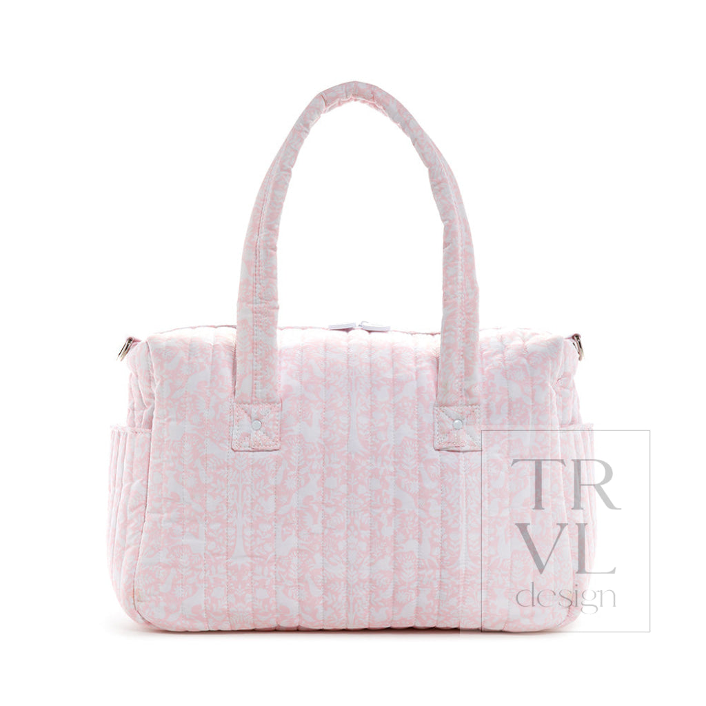 Quilted Stroller Bag - Woodland Pink *New!