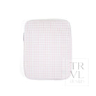 QUILTED TABLET CASE - PIMLICO STRIPE PINK - Travel Pouches