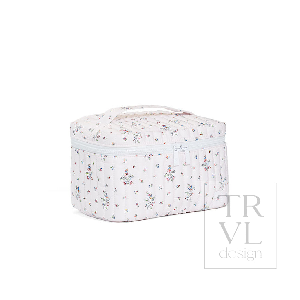 QUILTED TRAIN SET - FLEURIE - Cosmetic & Toiletry Bags