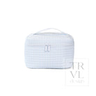 QUILTED TRAIN SET - PIMLICO STRIPE BLUE - Cosmetic & Toiletry Bags