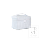 QUILTED TRAIN SET - PIMLICO STRIPE BLUE - Cosmetic & Toiletry Bags