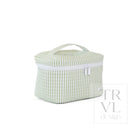 QUILTED TRAIN SET - PIMLICO STRIPE SAGE - Cosmetic & Toiletry Bags