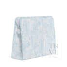 Roadie Large - Bunny Toile Blue Zip Pouch *New!