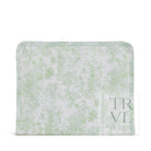 Roadie Large - Bunny Toile Green Zip Pouch *New!