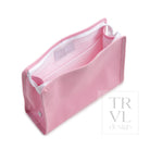 Roadie Large - Bunny Toile Pink Zip Pouch *New!
