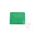 ROADIE LARGE Zip Pouch - COATED CANVAS KELLY GREEN - Travel Pouches
