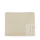 Roadie Large - Coated Canvas Natural Zip Pouch