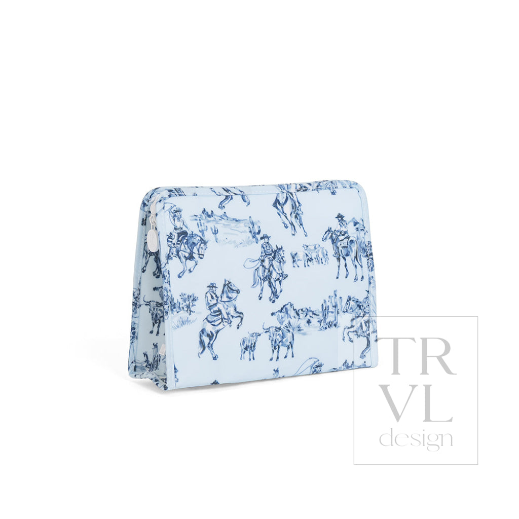 ROADIE LARGE Zip Pouch - COWBOY TOILE - Travel Pouches