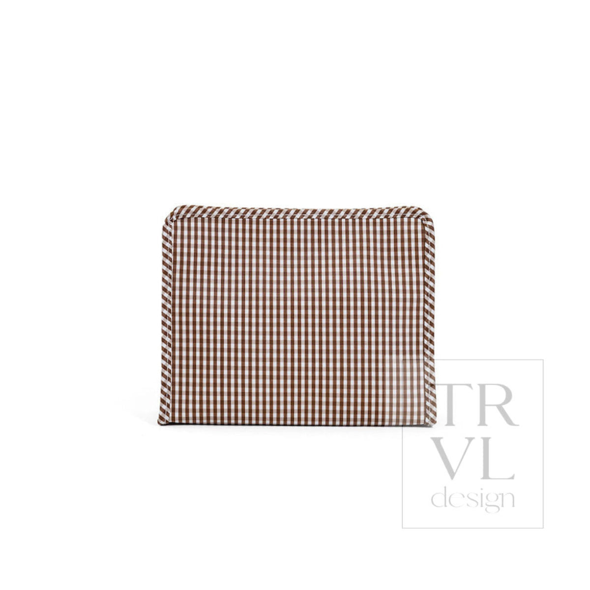 ROADIE LARGE Zip Pouch - GINGHAM COCO - Travel Pouches