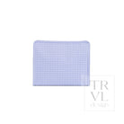 ROADIE LARGE Zip Pouch - GINGHAM LILAC - Travel Pouches