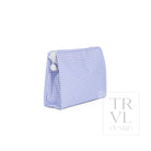 ROADIE LARGE Zip Pouch - GINGHAM LILAC - Travel Pouches