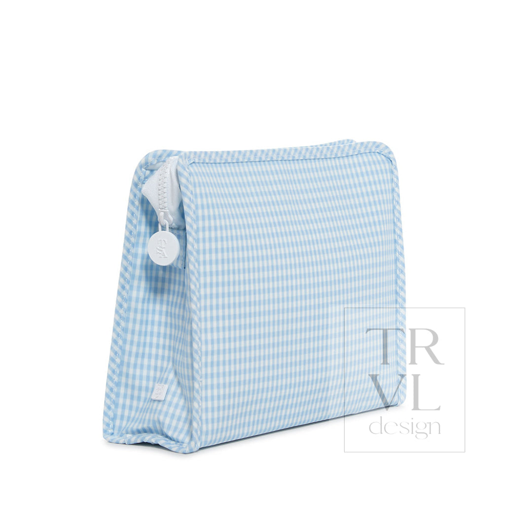 Roadie Large - Gingham Mist Travel Pouches