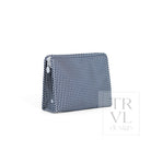 ROADIE LARGE Zip Pouch - GINGHAM NAVY - Travel Pouches
