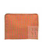 ROADIE LARGE Zip Pouch - GINGHAM ORANGE - Travel Pouches