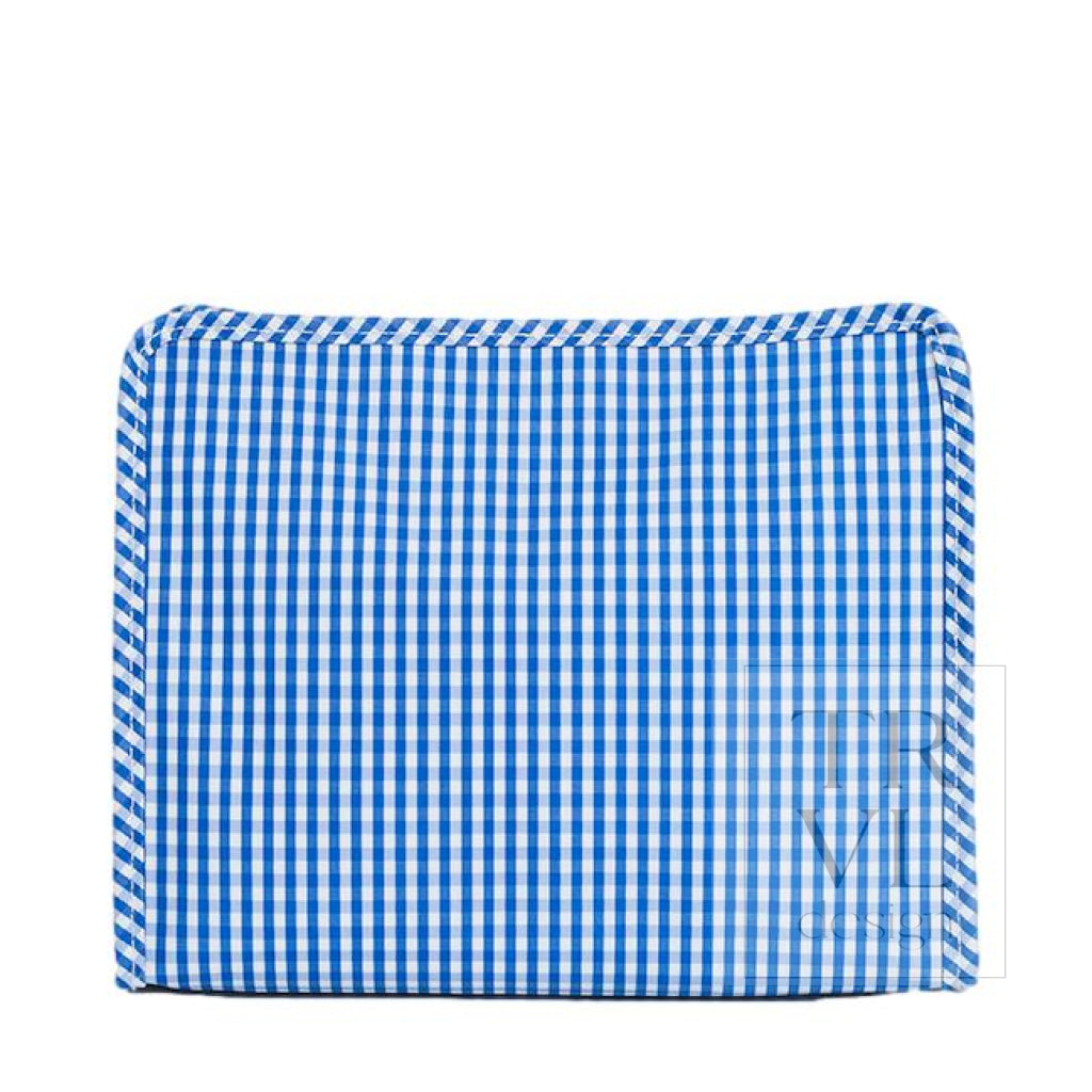 ROADIE LARGE Zip Pouch - GINGHAM ROYAL - Travel Pouches