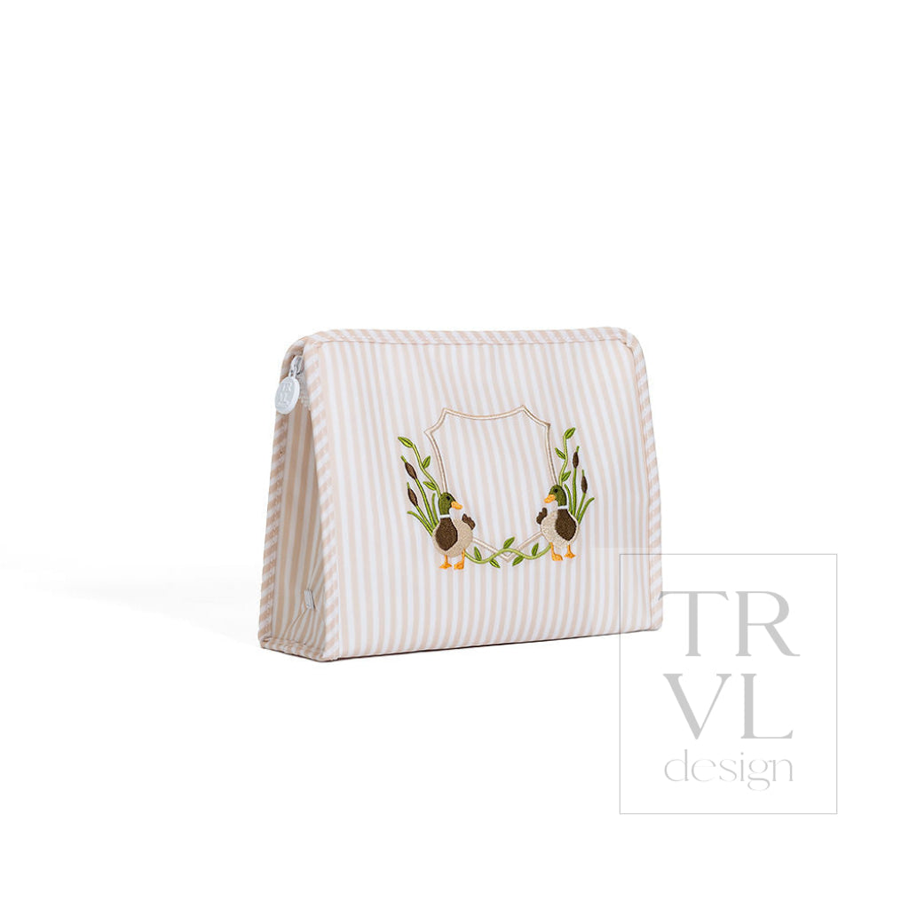 ROADIE LARGE Zip Pouch - PIMLICO DUCK SAND - Travel Pouches