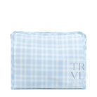 ROADIE LARGE Zip Pouch - PIMLICO PLAID BLUE - Travel Pouches