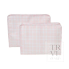 Roadie Large - Pimlico Plaid Pink Zip Pouch Pimlico Plaid Pink