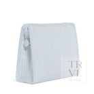 Roadie Large - Pimlico Stripe Blue Zip Pouch