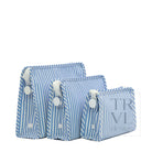 ROADIE LARGE Zip Pouch - PIMLICO STRIPE CHAMBRAY - Travel Pouches