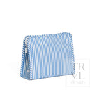 ROADIE LARGE Zip Pouch - PIMLICO STRIPE CHAMBRAY - Travel Pouches