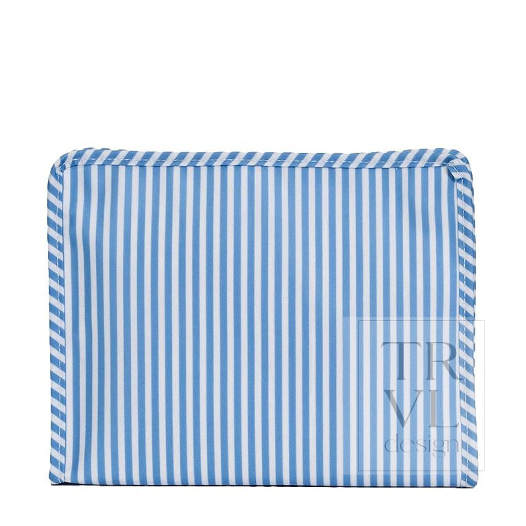 ROADIE LARGE Zip Pouch - PIMLICO STRIPE CHAMBRAY - Travel Pouches