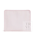 Roadie Large - Pimlico Stripe Pink Zip Pouch