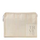 ROADIE LARGE Zip Pouch - PIMLICO STRIPE SAND - Travel Pouches