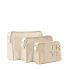 ROADIE LARGE Zip Pouch - PIMLICO STRIPE SAND - Travel Pouches