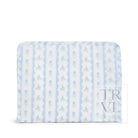 Roadie Large - Ribbon Floral Blue Zip Pouch Travel Pouches