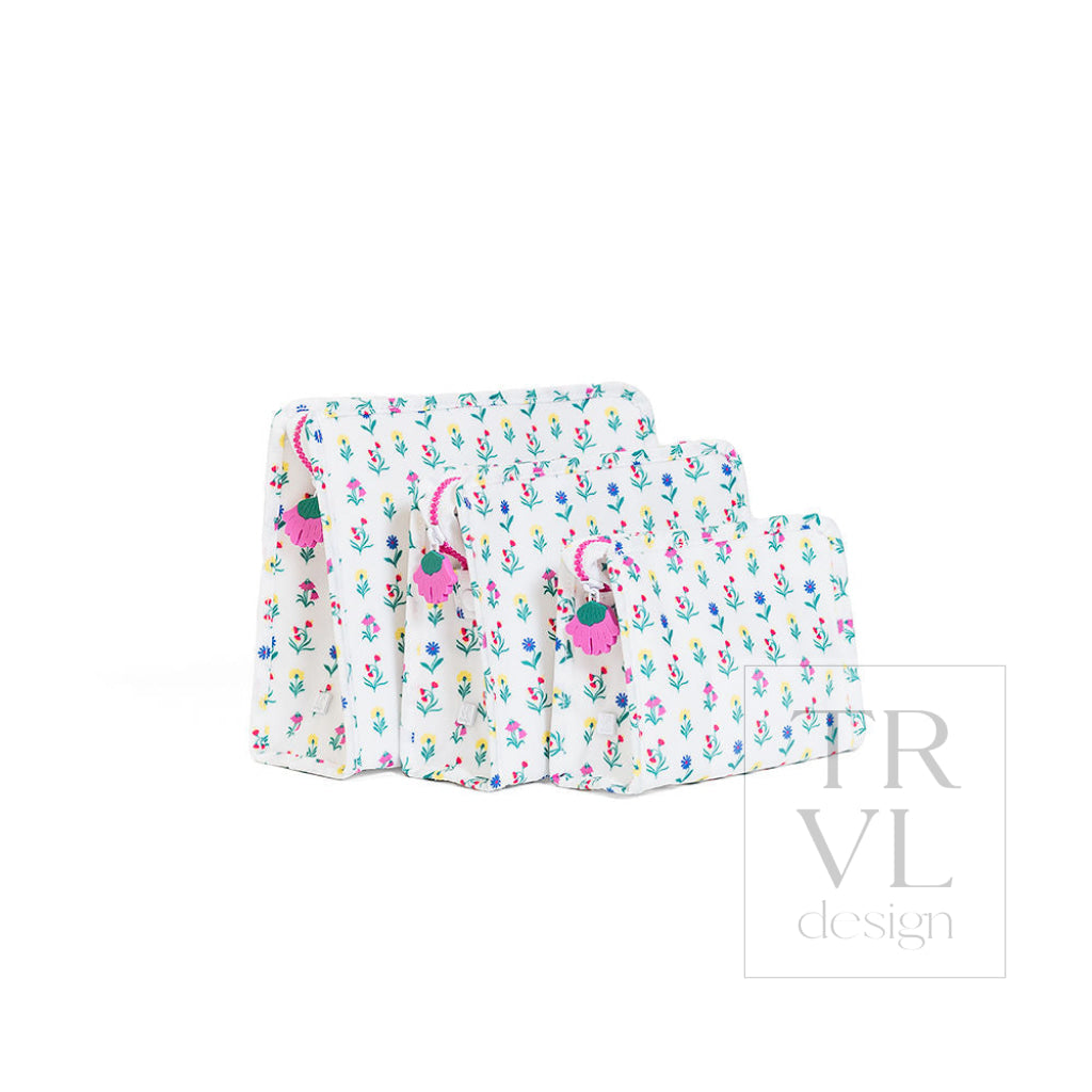 ROADIE LARGE Zip Pouch - WILD FLOWER - Travel Pouches