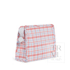 Roadie Medium - Classic Plaid Red Zip Pouch