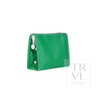 ROADIE MEDIUM Zip Pouch - COATED CANVAS KELLY GREEN - Travel Pouches