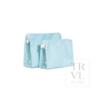 ROADIE MEDIUM Zip Pouch - COATED CANVAS LAKE BLUE - Travel Pouches