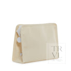 Roadie Medium - Coated Canvas Natural Zip Bag