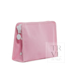 Roadie Medium - Coated Canvas Peony Zip Bag