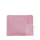 Roadie Medium - Coated Canvas Peony Zip Bag