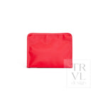 ROADIE MEDIUM Zip Pouch - COATED CANVAS RED - Travel Pouches