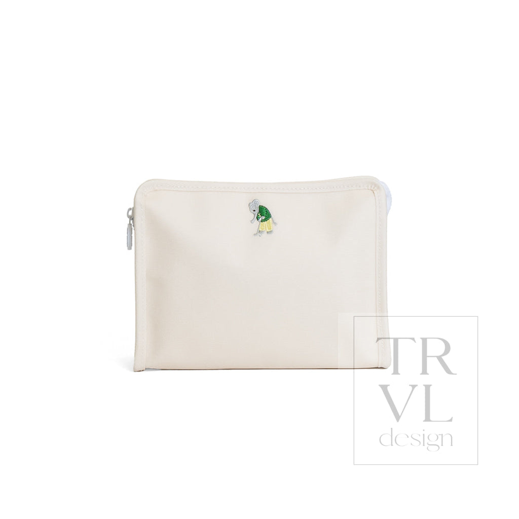 ROADIE MEDIUM Zip Pouch - ERNIE COATED CANVAS - Travel Pouches