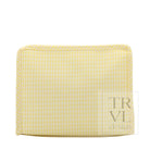 ROADIE MEDIUM Zip Pouch - GINGHAM BUTTERCUP - Travel Pouches