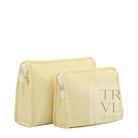 ROADIE MEDIUM Zip Pouch - GINGHAM BUTTERCUP - Travel Pouches