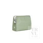 ROADIE MEDIUM Zip Pouch - GINGHAM MOSS - Travel Pouches